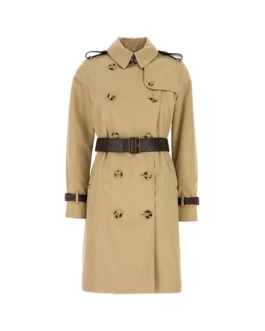 Burberry Natural Beige Twill Trench Coat