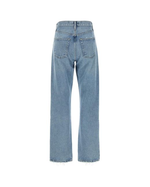 Agolde Blue Denim Kelly Jeans