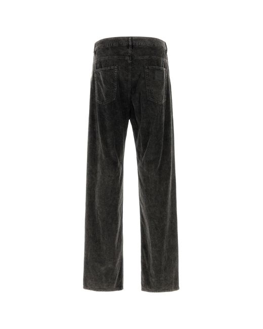 Dolce & Gabbana Black Stretch Corduroy Pants for men
