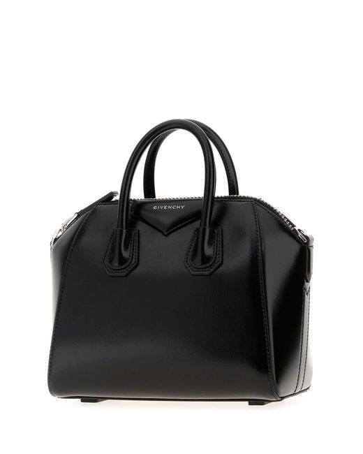 Givenchy Black Leather Mini Antigona Handbag