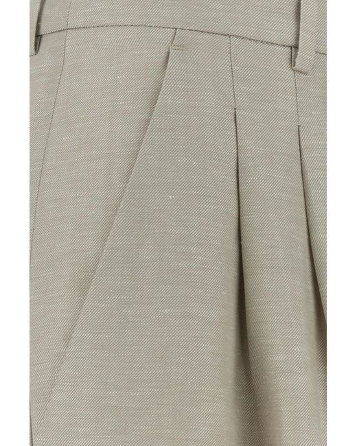 PT Torino Natural Sand Twill Wide-leg Frankie Pant