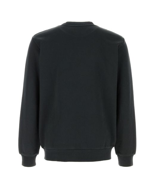 A.P.C. Black Slate Cotton Sweatshirt for men