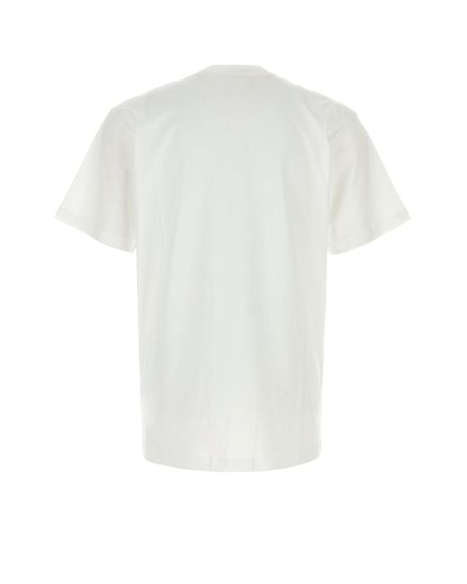 Moschino White Cotton T-shirt for men