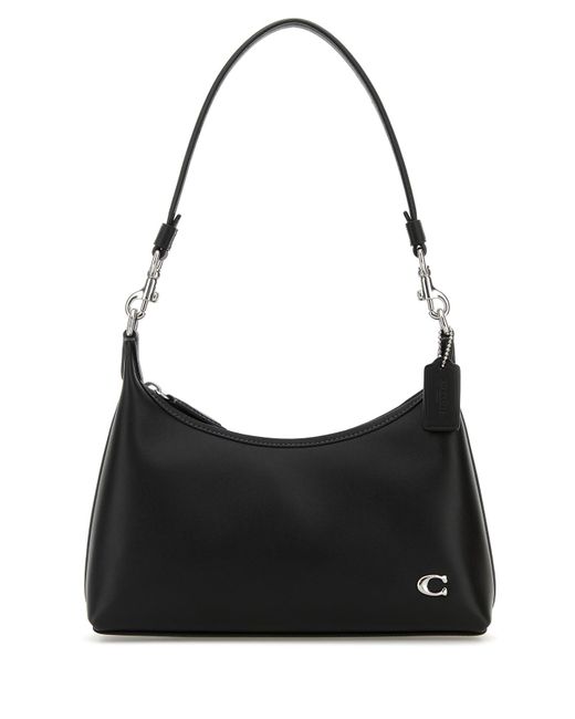 Borsa a spalla Juliet 25 in pelle nera di COACH in Black