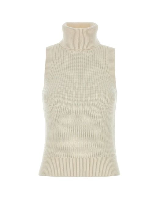 MICHAEL Michael Kors Natural Ivory Wool Blend Vest