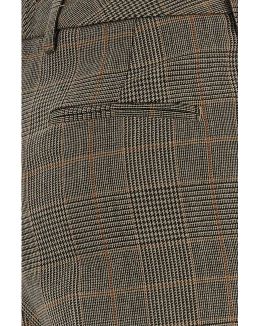 PT Torino Gray Embroidered Wool Blend Lola Pant