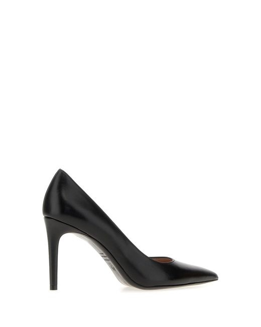 Stuart Weitzman Black Leather Stuart Pumps