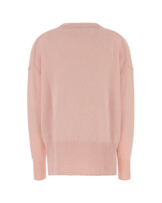 Jil Sander Pink Cashmere Oversize Sweater