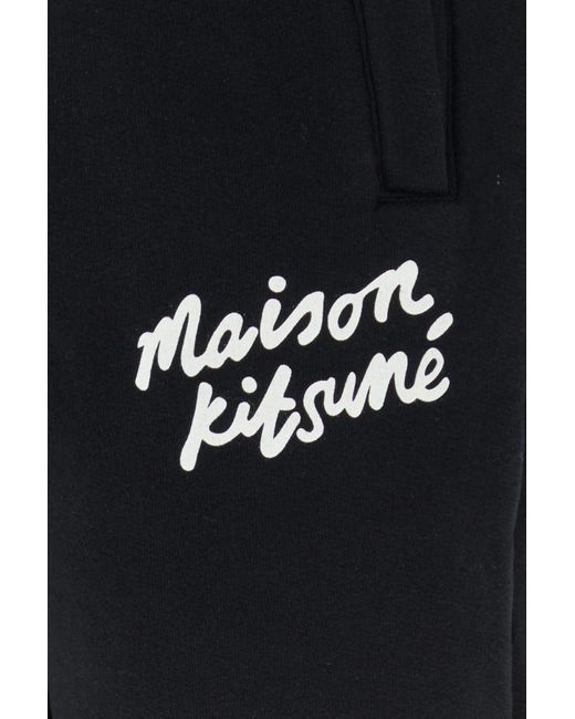 Maison Kitsuné Black Pantalone for men