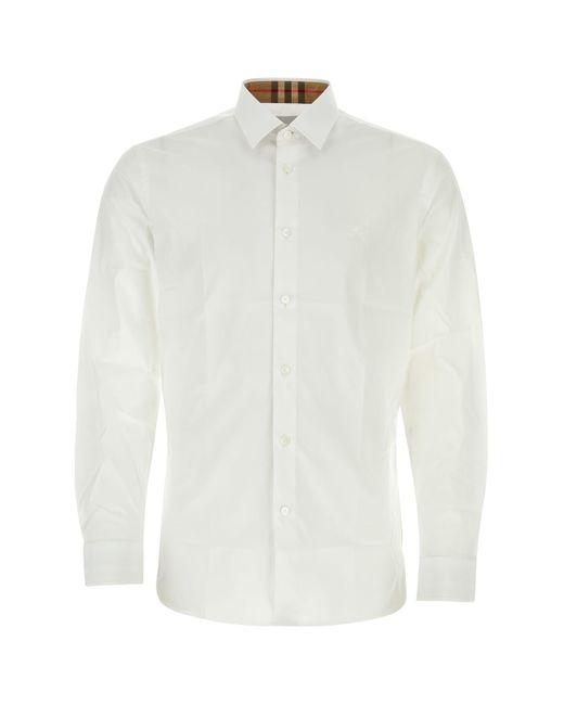 Burberry White Camicia for men