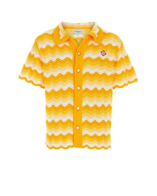 CASABLANCA Yellow Camicia for men