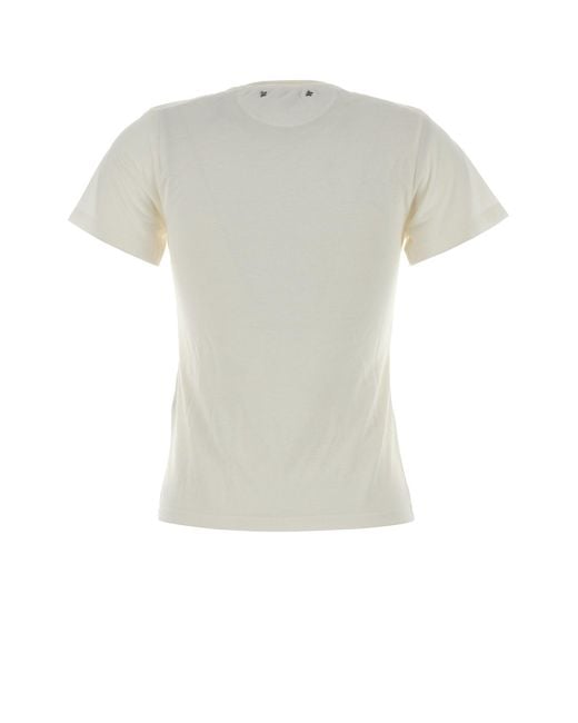 Golden Goose Deluxe Brand White Deluxe Brand Viscose Blent T-Shirt