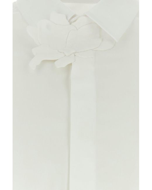 Valentino Garavani White Popeline Shirt for men