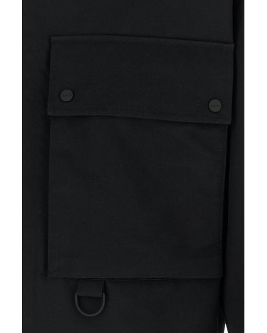 Herno Black Cotton Blend Jacket for men
