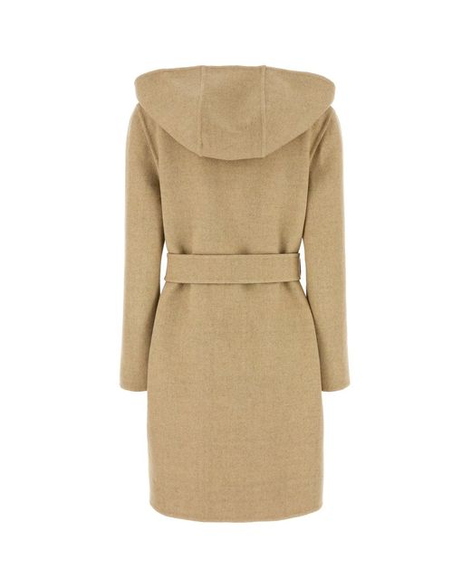 Burberry Natural Wool Reversible Coat