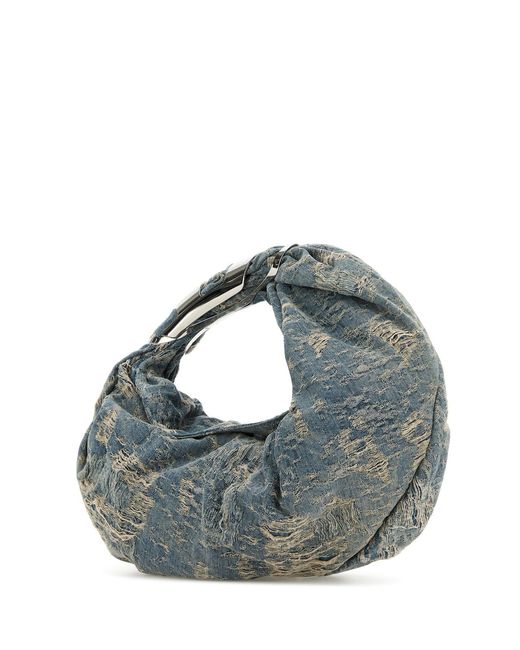 DIESEL Blue Denim Grab-d Hobo Shopping Bag