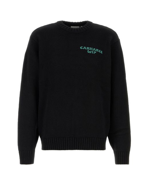 Helix Sweater in misto cotone nero di Carhartt in Black da Uomo