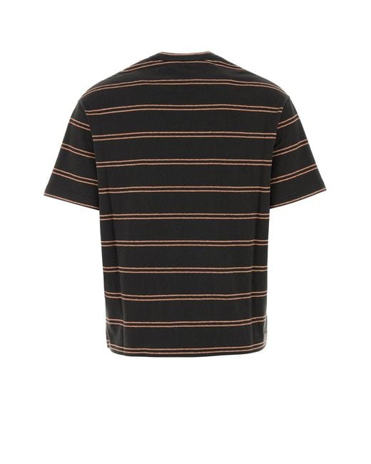 Jil Sander Black T-Shirt Cn Ss Emb