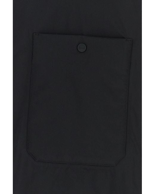 Herno Black 2-Layer Gore-Tex Laminated Shirt Jacket for men