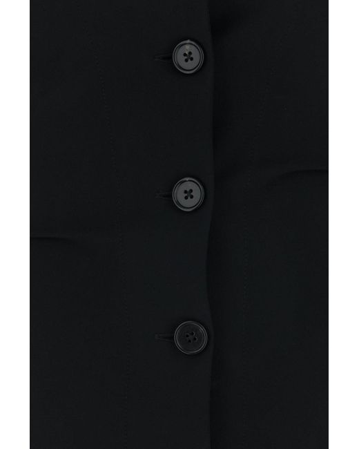 Jil Sander Black Slim Solid Shirt
