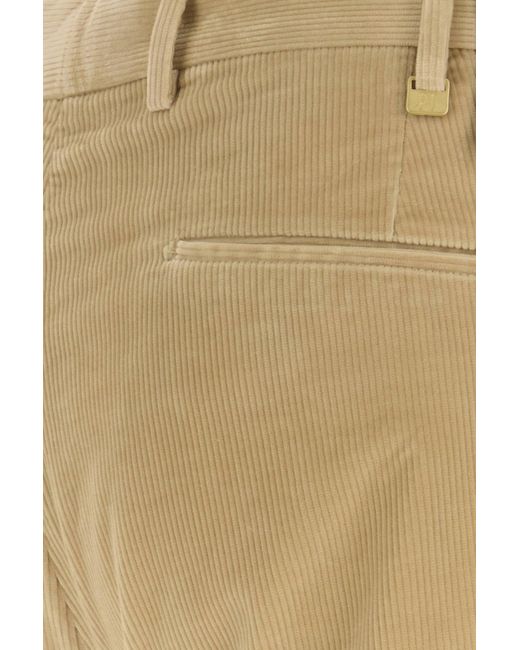PT Torino Natural Beige Stretch Corduroy Pant for men