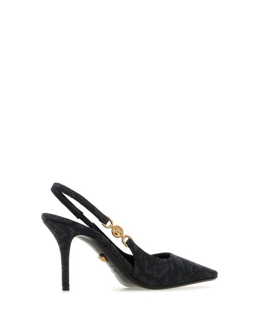 Versace Black Heeled Shoes