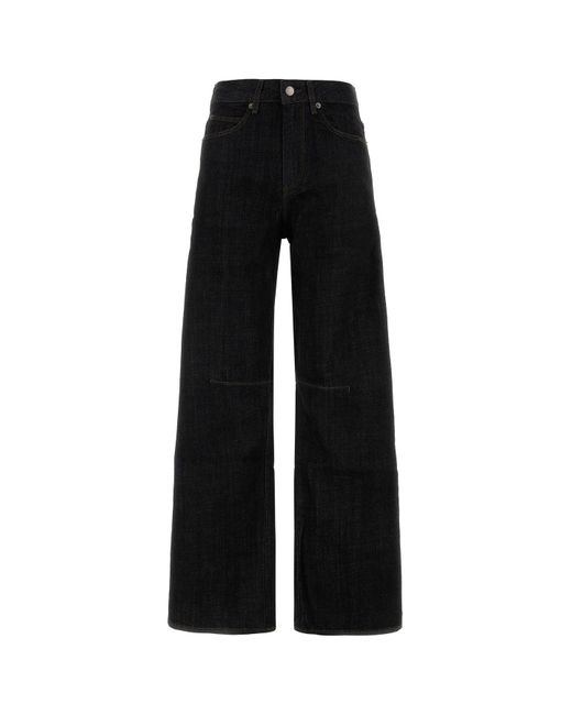 Soeur Black Denim Wide-leg Jeans