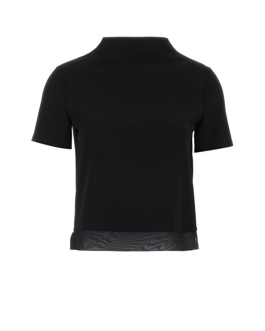 Jil Sander Black Wool Top
