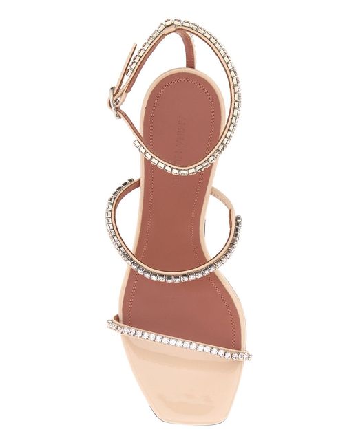 AMINA MUADDI White Skin Leather Gilda Sandals
