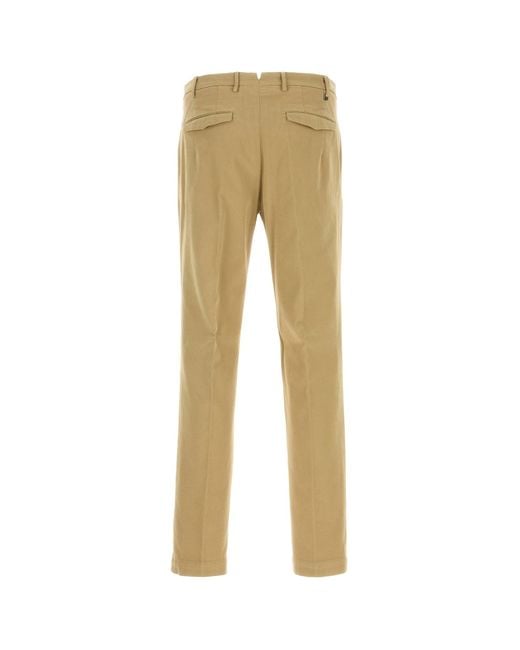 PT Torino Natural Beige Stretch Cotton Pant for men