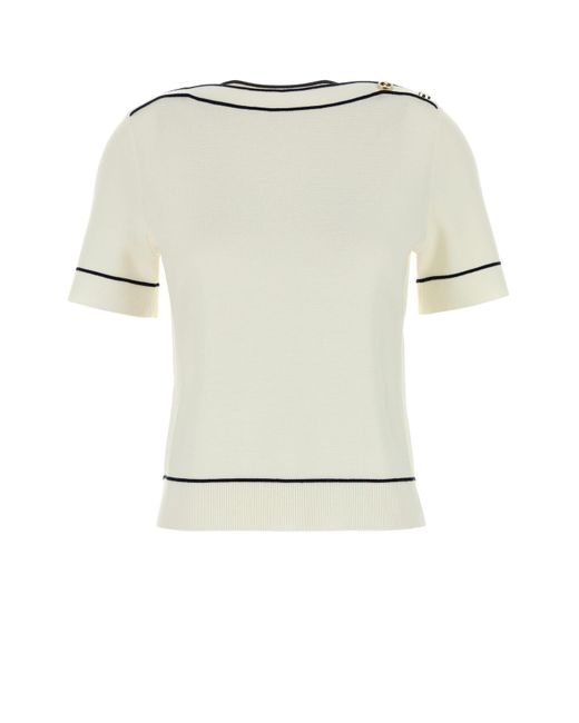 S/S CW/NK TOP di Gucci in White
