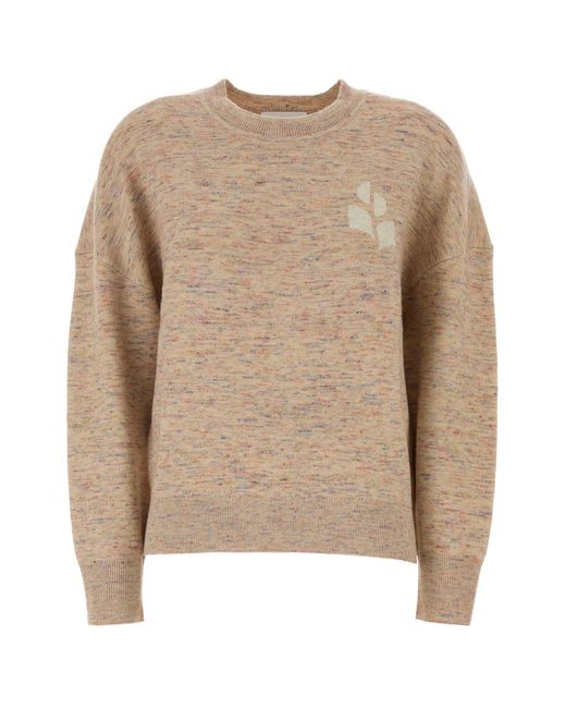 Isabel Marant Natural Viscose Blend Atlee Sweater