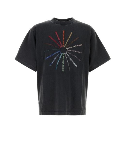 Alexander Wang Black Slate Cotton Oversize T-shirt