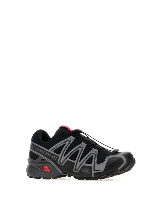 Salomon Black Multicolor Rubber And Mesh Speedcross 3 Sneakers