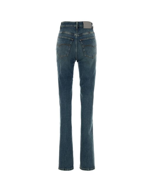 Balenciaga Blue Stretch Denim Jeans