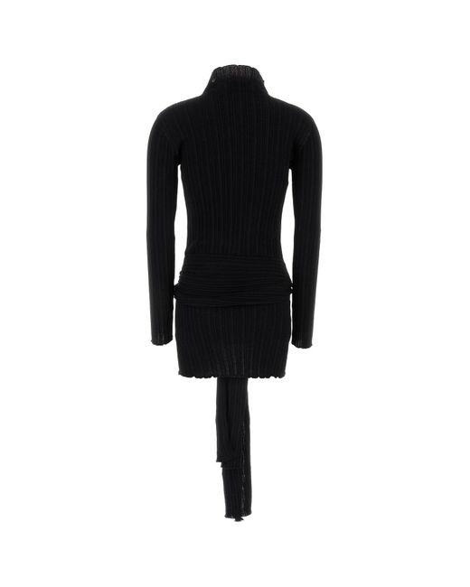 Abito in misto lana nero di GIUSEPPE DI MORABITO in Black