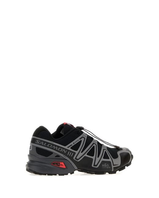 Salomon Black Multicolor Rubber And Mesh Speedcross 3 Sneakers