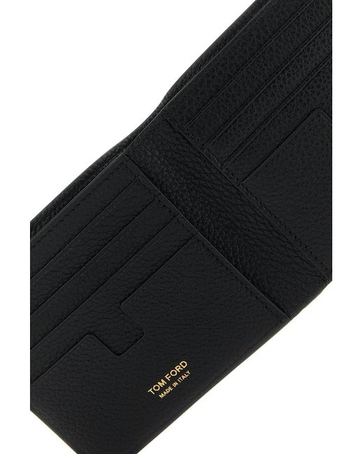 Tom Ford Black Leather Wallet for men