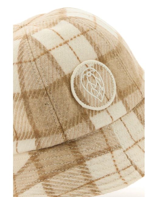 Cappello da pescatore Franz in misto lana ricamata di Helen Kaminski in Natural