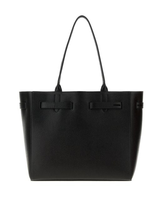 Tom Ford Black Leather Shopping Bag