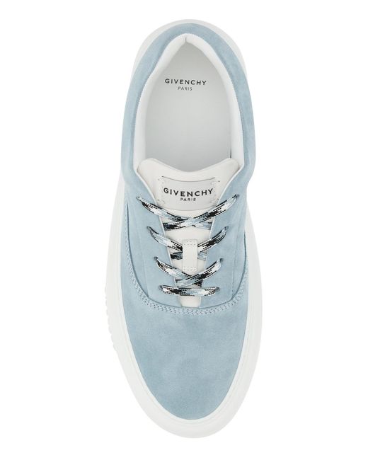Givenchy Blue Light Suede New City Sneakers for men