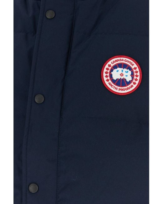 Canada Goose Navy Blue Polyester Blend Freestyle Sleeveless Down Jacket for men
