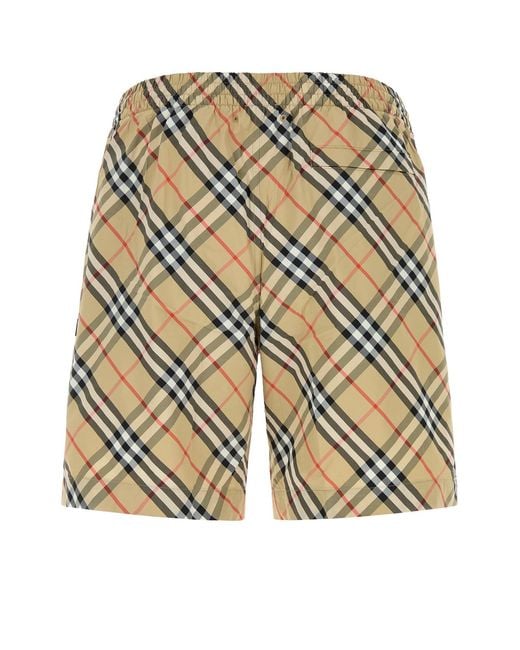 Burberry Multicolor Embroidered Nylon Swimming Shorts for men