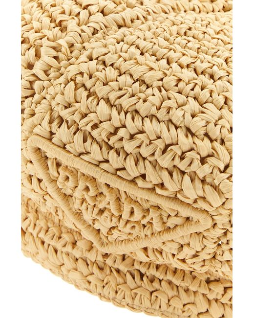 Cappello baker boy in rafia beige di Prada in Natural