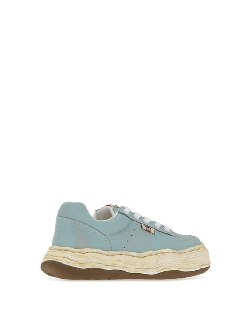 Maison Mihara Yasuhiro Light-blue Leather Oliver Sneakers