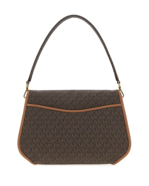 MICHAEL Michael Kors Brown Printed Canvas Holmes Shoulder Bag