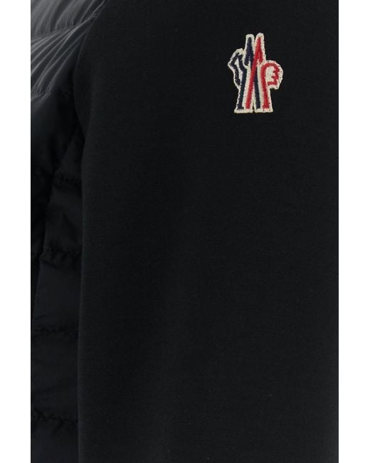 Moncler Black Stretch Polyester Blend Jacket