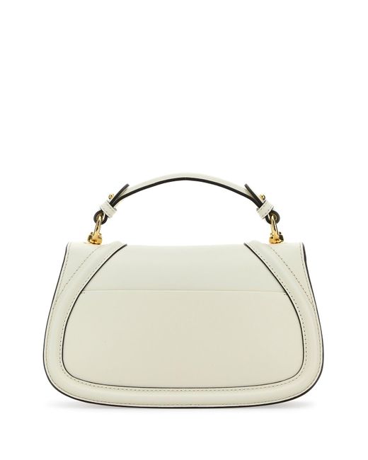 Borsa a mano Blondie piccola in pelle avorio di Gucci in Metallic