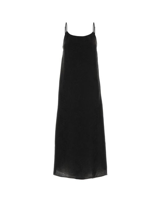 Uma Wang Black Viscose Blend Anaya Dress
