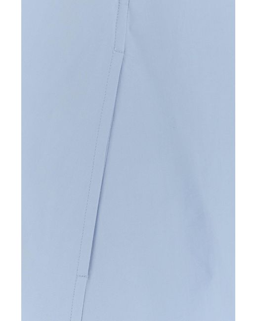 Agnona Light Blue Poplin Dress